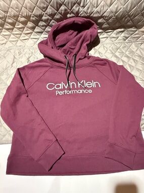 Calvin Klein Performance women’s Maroon Hoodie Sweatshirt